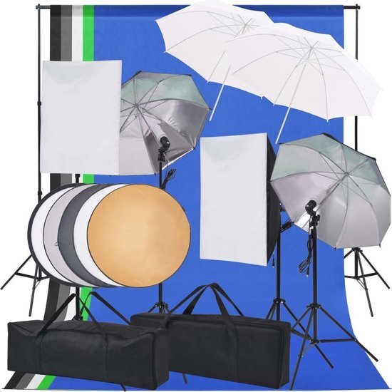 vidaXL Fotostudio verlichtingsset