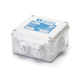 Vierkante waterdichte aansluitdoos voor buiten (100 x 100 x 50 mm) met IP44, grijs design