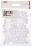 Efco 1002901 Pompons 10 mm 100 st. wit, polyamide, 17 x 15 x 2 cm