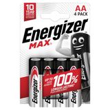 Energizer Max AA Wegwerpbatterij Alkaline 4 stuks