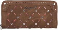 Desigual portemonnee Mone Yankee Fiona Long Wallet Camel bruine