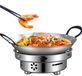 Casserole en acier inoxydable portable avec couvercle