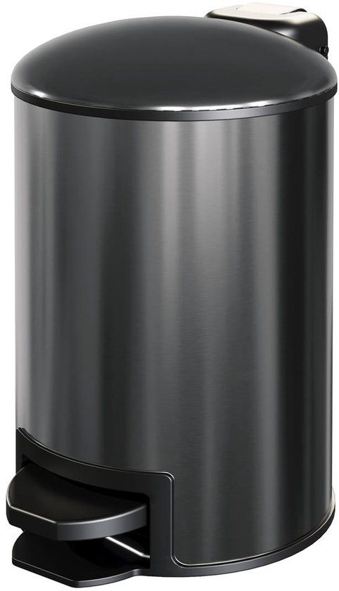 Brauer Pedaalemmer - 3 Liter - Gunmetal Geborsteld