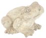 Decoratieve tuinfiguur, kikker, 11 x 14 cm, keramiek, antieke look, decoratiefiguur, sprookjeskikker, tuindecoratie, dierfiguur voor lente, zomer, herfst, tuinbeeldje, tuinfiguur, kikker