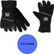 Heatkeeper - Gants de ski (PRO) femme - Noir - L/XL - 2-Paire