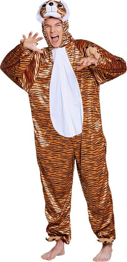 Boland - Tijger Onesie Kinderen - Pluche - Verkleedpak