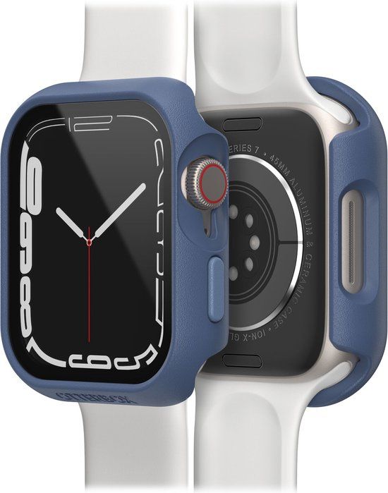 OtterBox Eclipse Apple Watch Series 8 en Apple Watch Series 7 Hoesje 45mm, Baby Blue Jeans