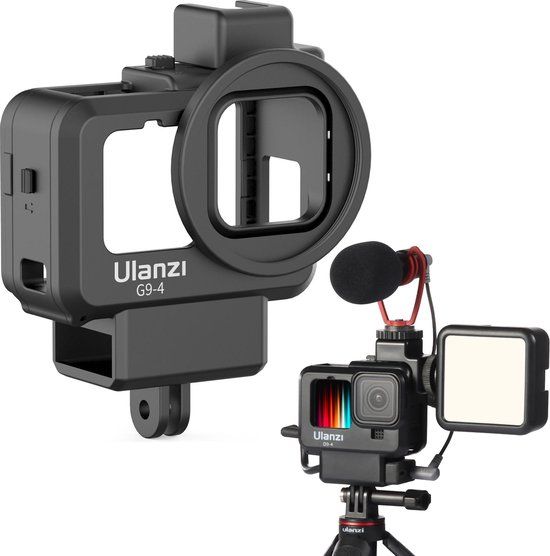 Ulanzi G9-4 Vlog Cage for GoPro Hero 9/10/11/12/13 - Black