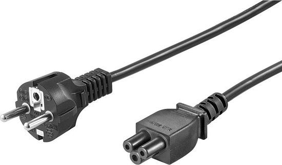 Microconnect 1.8m CEE 7/7 - C5 electriciteitssnoer Zwart