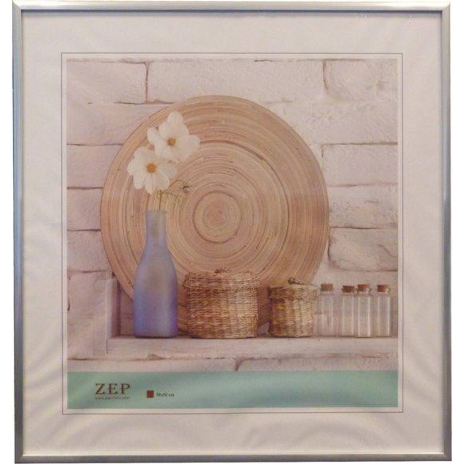 HAES deco kunststof fotolijst 50x50 zilver easy frame - ef18s