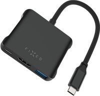 FIXED HUB Quadri 5-in-1 USB-C Hub – 4K HDMI – 140W Power Delivery – USB-C & USB-A – Space Black