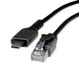 VALUE USB 3.2 Gen 2 Type-C naar Gigabit Ethernet converterkabel, zwart, 5m