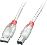 LINDY 41754 USB-kabel 3 m transparant