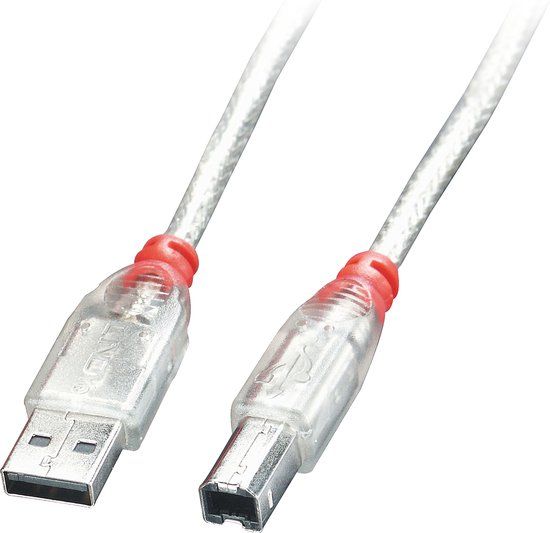 LINDY 41754 USB-kabel 3 m transparant