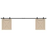 VidaXL Kit de suspension pour porte coulissante 200 cm acier au carbone