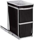 Seau à déchets - 30L - Noir - Plastique