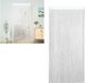 Unyqoos Rideau de porte avec pompons - Argent blanc - 1 x 2 mètre
