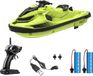Markenlos Wan GmbH Op afstand bestuurbare motorboot voor kids en volwassenen - RC boot met LED licht - Speedboot voor waterplezier