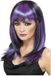 Smiffys Glamour Witch Wig, Black and Purple