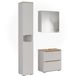 Vicco Ensemble de salle de bain Ruben, Blanc/Chêne artisanal