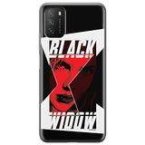 ERT GROUP mobiel telefoonhoesje voor Xiaomi REDMI 9T origineel en officieel erkend Marvel patroon Black Widow 012