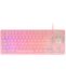 Mars Gaming MK023 Gaming USB QWERTY Spaans Roze Toetsenbord