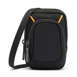 Amazon Basics – Hoes voor compacte camera's, middelgroot, binnenafmetingen 10.9 x 6.4 x 2.3 cm, zwart, effen kleur