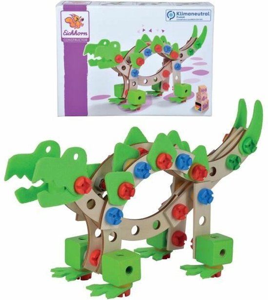 Eichhorn Constructor Dinosaurus - 100 delig - Hout - Vanaf 5 jaar