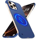 GRECAZO Magnetisch slank hoesje geschikt voor iPhone 16 Pro Max telefoonhoesje 6,9 inch (2024) Ultradun lichtgewicht duurzaam frameloos mat hard voor MagSafe beschermhoes met trekring schokbestendig