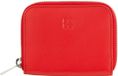 DuDu Compact Series Dames Portemonnee Hoogwaardig Leer Ritssluiting Horizontaal Model Rood
