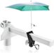 Unyqoos® Extra brede parasolhouder van gepoedercoat metaal, wit
