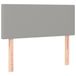 vidaXL Hoofdbord Licht Grijs Stof 90x5x78/88 cm