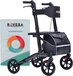 Rovera Mobility® Easy Lichtgewicht Rollator - Opvouwbaar - Antraciet