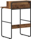 vidaXL Bureau met opslag Oud hout 60 x 50 x 91 cm