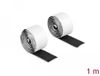Delock Allesvoordeliger.nl Klittenband haak-en-lus tape zelfklevend L 1 meter x B 25 mm zwart