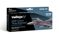 Vallejo 071156 Kleurset, USAF Grijs-Schemata ab1970, 8x17 ml