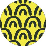Bonateks Ronde digitaal bedrukte muismat, antislip onderkant, voor kantoor en thuis, diameter: 22 cm