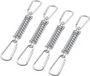 Sans marque Ressorts de traction et ressort de tension pour voile d'ombrage - fermoir à ressort avec ressorts hélicoïdaux et mousquetons pour tentes et auvents, set de 8 accessoires