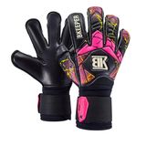 BKeeper Galactic keepershandschoenen #25 zwart voor kinderen, hybride snit, haarspelden, eenvoudig aan te trekken
