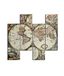 Homemania Wandafbeelding, 4-delig, voor woonkamer, slaapkamer, meerkleurig, 76 x 0,3 x 50 cm, HM204PMDF161, MDF