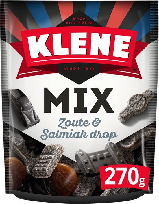 Klene Zout & Salmiak Mix - 8 x 270g