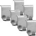 Merkloos Zeller Handdoekhaken - 8 stuks - Zilver - RVS