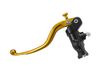 Gesmede Ducati Gesmede koppelingspomp 16 x 18 met zwarte pompbehuizing, vaste hendel met lange goud (knop + hendel) voor Panigale V2 2021-2022 CC 955