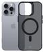 3MK Smoke MagCase étui pour téléphone portable pour Apple iPhone 16 Pro Max - Gris/Transparent