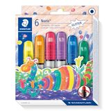 Kleurintensieve STAEDTLER Noris 2390 Metallic Gel Pens - 6 kleuren, Twist