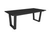 Icecat Table à manger effet bois noir 194x90x74cm