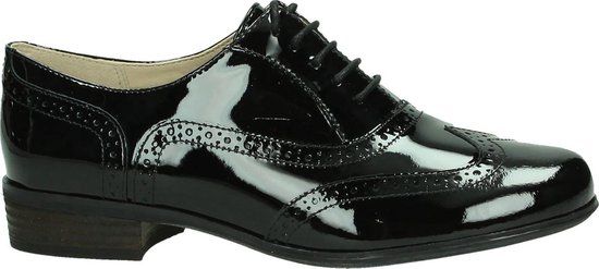 Clarks Hamble Oak Veterschoen Dames Zwart Patent Leer Maat 38