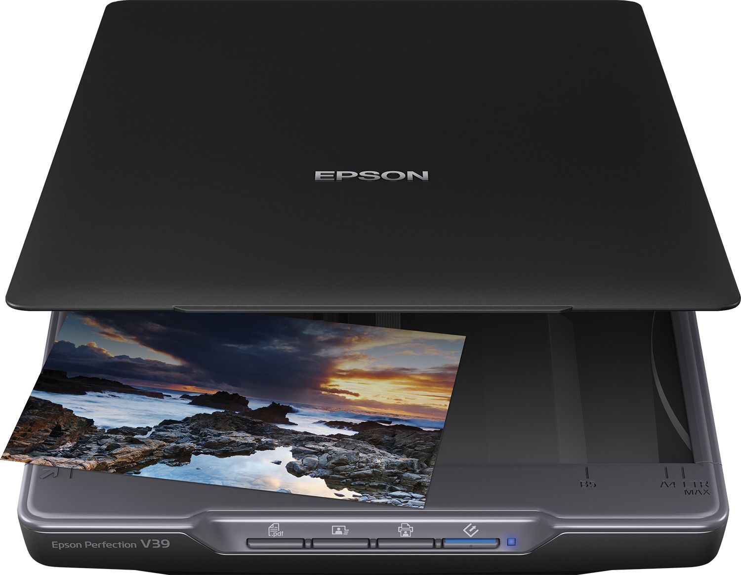 Epson Perfection V39II A4 Flatbed Scanner - Zwart