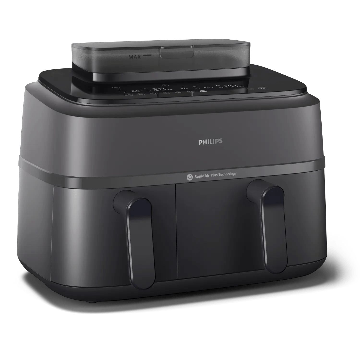 Philips 5000 Series Dual Basket Airfryer - NA550/00 - Stoomfunctie - Dubbele Mand - 9L - Tot 6 Personen