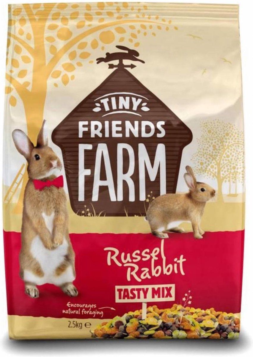 Supreme Tiny Friends Farm Russel Rabbit - Konijnenvoer - 2,5 kg